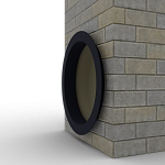 Откос радиусный 1,2 мм (RAL 5004) c порошковым покрытием