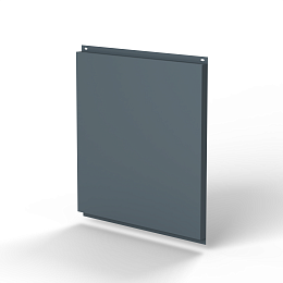 Фасадная металлокассета 1160x530 (RAL 7031) открытого типа, с порошковым покрытием 0,7 мм