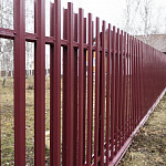 Штакетник оцинкованный с полимерным покрытием  П-образный 0,4х100мм RAL 6005