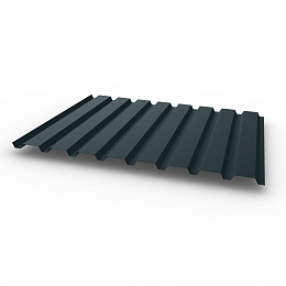 Профнастил С20 - 0,35х1150мм (RAL 7026) оцинкованный, с полимерным покрытием (Полиэстер)