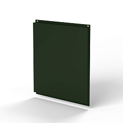 Фасадная металлокассета 1160x1160 (RAL 6007) открытого типа, с порошковым покрытием 0,7 мм