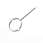 Крепление водосточный трубы сварное оцинкованное порошок ф150х10х250мм RAL 9005