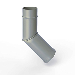 Колено водосточное оцинкованное порошок ф120мм RAL 7042