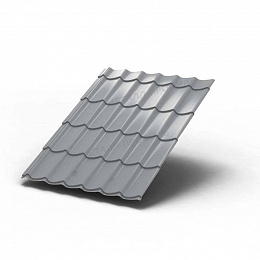 Металлочерепица МП Ламонтерра (ПЭ-01-7005-0,45)