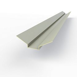 Ендова верхняя фигурная 0,45 мм (RAL 7038) оцинкованная c порошковым покрытием