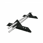 Снегозадержатель трубчатый плоскоовальный 3000мм универсальный 25-1,0-1,0-3 оцинкованная сталь с порошковым покрытием RAL 6009