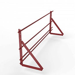 Ограждение кровельное функция снегозадержатель 2000мм универсальный 600-25-1-1,5-2 холоднокатанная сталь с порошковым покрытием RAL 3011