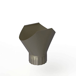 Воронка желоба оцинкованная накладная порошок ф220мм RAL 7039