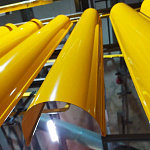 Желоб водосточный оцинкованный порошок ф220х2000мм RAL 7021