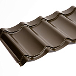 Металлочерепица Монтеррей классик оцинкованная с полимерным покрытием 0.45x1180мм  RR 32