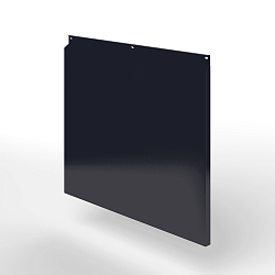 Фасадная металлокассета закрытого типа оцинкованная с порошковым покрытием 0,7x380х370 мм RAL 5004 Чёрно-синий