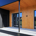 Вертикаль 0,2 prof 0,5 Satin Matt с пленкой RAL 9005 черный