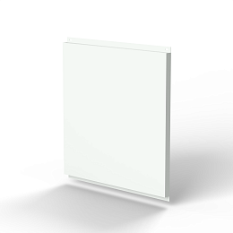 Фасадная металлокассета 1160x1160 (RAL 9003) открытого типа, с порошковым покрытием 0,7 мм