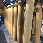 Труба водосточная оцинкованная порошок ф90х1250мм RAL 1011