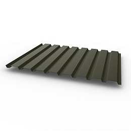 Профнастил С20 - 0,7х1150мм (RAL 7013) оцинкованный, с полимерным покрытием (Полиэстер)