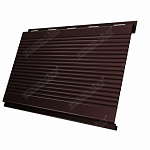 Вертикаль 0,2 gofr 0,45 Drap с пленкой RAL 8017 шоколад