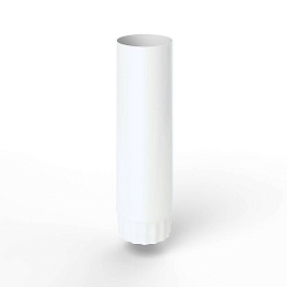 Труба водосточная оцинкованная порошок ф130х1250мм RAL 9003