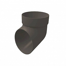 Колено сливное отмёт пвх Grand Line ф87мм RAL 7024