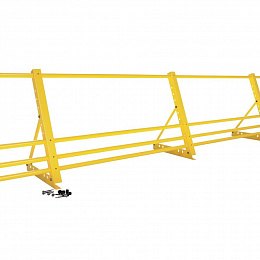 Ограждение кровельное фальц 3000мм 600-25-1-1,5-3 оцинкованная сталь с порошковым покрытием RAL 1018