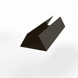 Планка стыковочная составная нижняя для фальцевой кровли оцинкованная с порошковым покрытием 0,45мм ширина более 625 мм RR 32