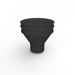 Воронка водосточная ф130х350мм (RAL 8022) водосборная, c порошковым покрытием