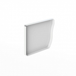 Заглушка желоба водосточного прямоугольного полиэстер Grand Line Vortex 127мм правая RAL 9003