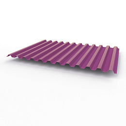 Профнастил С21 0,5х1051мм (RAL 4008) оцинкованный, с полимерным покрытием (полиэстер)