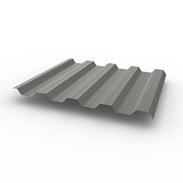 Профнастил НС44 (RAL 9007) 0,8х1047мм оцинкованный, с полимерным покрытием (Полиэстер)