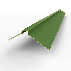 Конек фигурный 0,45 мм RAL 6025 оцинкованный, с порошковым покрытием