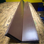 Планка ветровая 0,45 мм (RAL 8017) простая, с порошковым покрытием