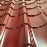 Металлочерепица Монтеррей классик оцинкованная с полимерным покрытием 0.4x1180мм  RAL 7005