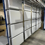 Фасадная металлокассета открытого типа оцинкованная с порошковым покрытием 1мм RAL 9002