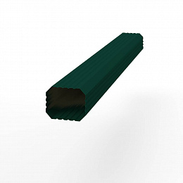 Труба водосточная прямоугольная полиэстер Grand Line Vortex 3000мм RAL 6005