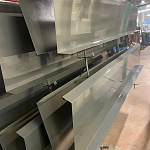 Карнизная планка RAL 7043 оцинкованная c порошковым покрытием 0,45мм