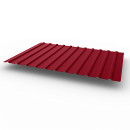 Профнастил С10 - 0,65х1180мм (RAL 3003) оцинкованный, с полимерным покрытием (Полиэстер)