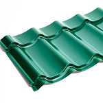 Металлочерепица Монтеррей классик оцинкованная с полимерным покрытием 0.4x1180мм  RAL 6005