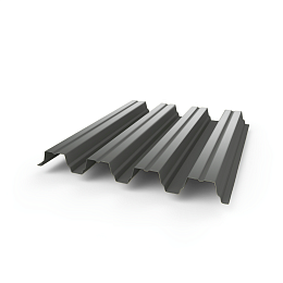 Профнастил Н75 - 0,8 (RAL 7005) с полимерным покрытием (полиэстер)