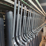 Крепление желоба водосточного c порошковым покрытием ф220x350мм RAL 7031