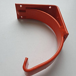 Крепление желоба водосточного короткое c порошковым покрытием ф150x350мм RAL 8014