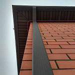 Труба прямоугольная с коленом водосточная полиэстер Grand Line Vortex 3000мм RAL 9003