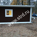 Стеновая трёхслойная сэндвич-панель стандарт 80мм 1190мм с видимым креплением минеральная вата Полиэстер Panline