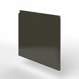 Фасадная металлокассета закрытого типа оцинкованная с порошковым покрытием 0,7x1020х475мм RAL 6022 Коричнево-оливковый