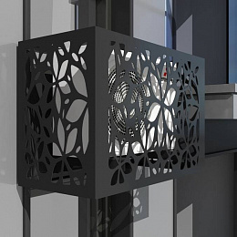 Корзина для кондиционера c художественной резкой и каркасом Тип 3 все цвета RAL