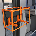 Корзина для кондиционера c художественной резкой и каркасом Тип 3 все цвета RAL