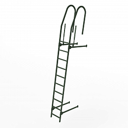 Лестница фасадная 3000мм холоднокатанная сталь с порошковым покрытием RAL 6020