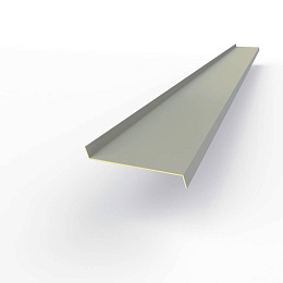 Отлив 0,4 мм RAL 7004 оконный оцинкованный c порошковым покрытием