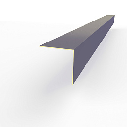 Планка угла внешнего RAL 5000 оцинкованная c порошковым покрытием 0,45мм