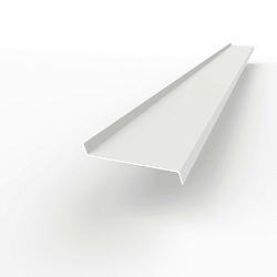 Отлив 0,45мм RAL 9010 оконный оцинкованный c порошковым покрытием