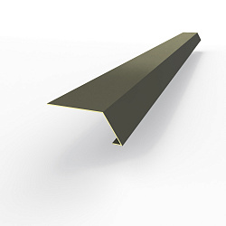 Карнизная планка RAL 7022 оцинкованная c порошковым покрытием 0,45мм