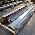 Планка начальная RAL 8004 оцинкованная с порошковым покрытием 0,45мм ширина более 625 мм